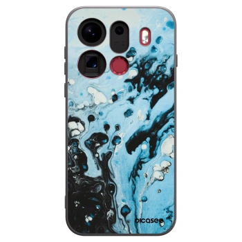 Picasee Μαύρη θήκη σιλικόνης για OPPO Find X9 Pro - Organic blue