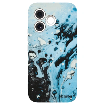 Picasee Μαύρη θήκη σιλικόνης για Honor 600 Lite - Organic blue