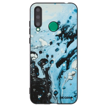 Picasee Μαύρη θήκη σιλικόνης για Honor 20 Lite - Organic blue