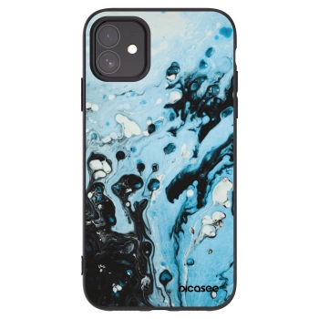 Picasee Μαύρη θήκη σιλικόνης για Apple iPhone 11 - Organic blue