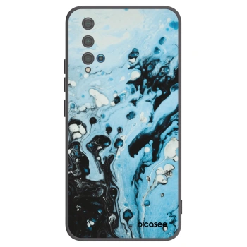 Picasee Μαύρη θήκη σιλικόνης για Huawei Nova 5T - Organic blue