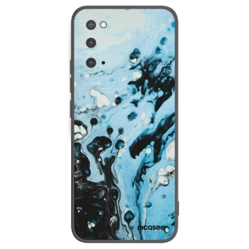Picasee Μαύρη θήκη σιλικόνης για Samsung Galaxy S20 G980F - Organic blue