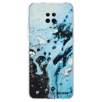 Picasee διαφανής θήκη σιλικόνης Xiaomi Redmi Note 9 Pro - Organic blue