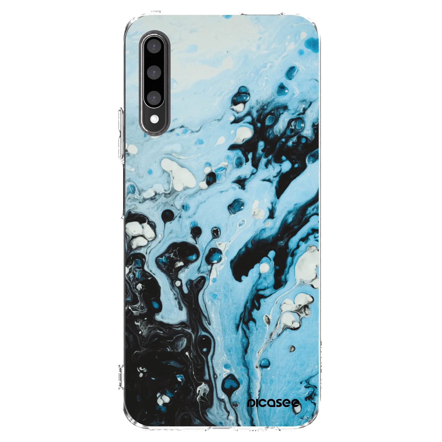 Picasee διαφανής θήκη σιλικόνης Honor 9X Pro - Organic blue