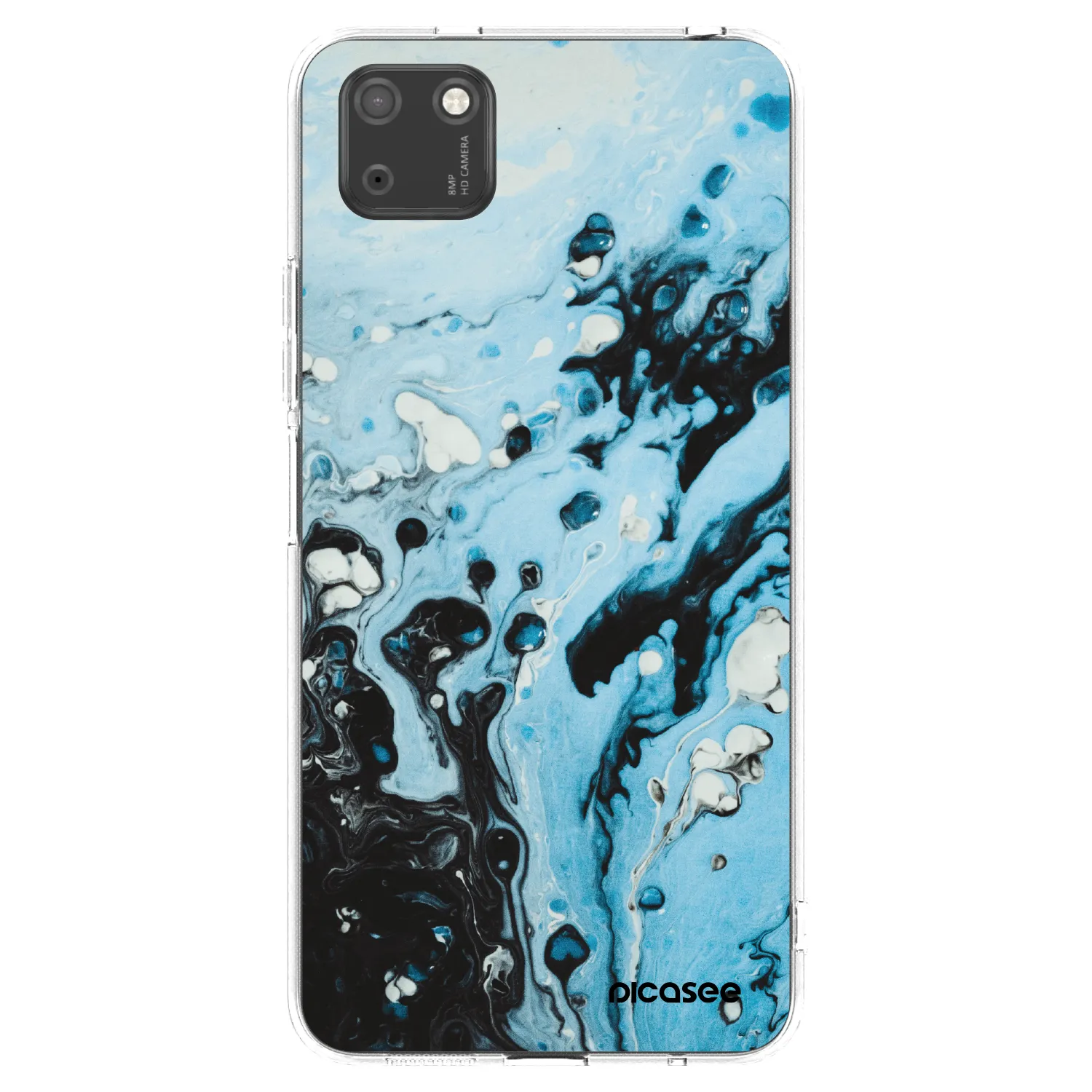 Picasee διαφανής θήκη σιλικόνης Huawei Y5P - Organic blue