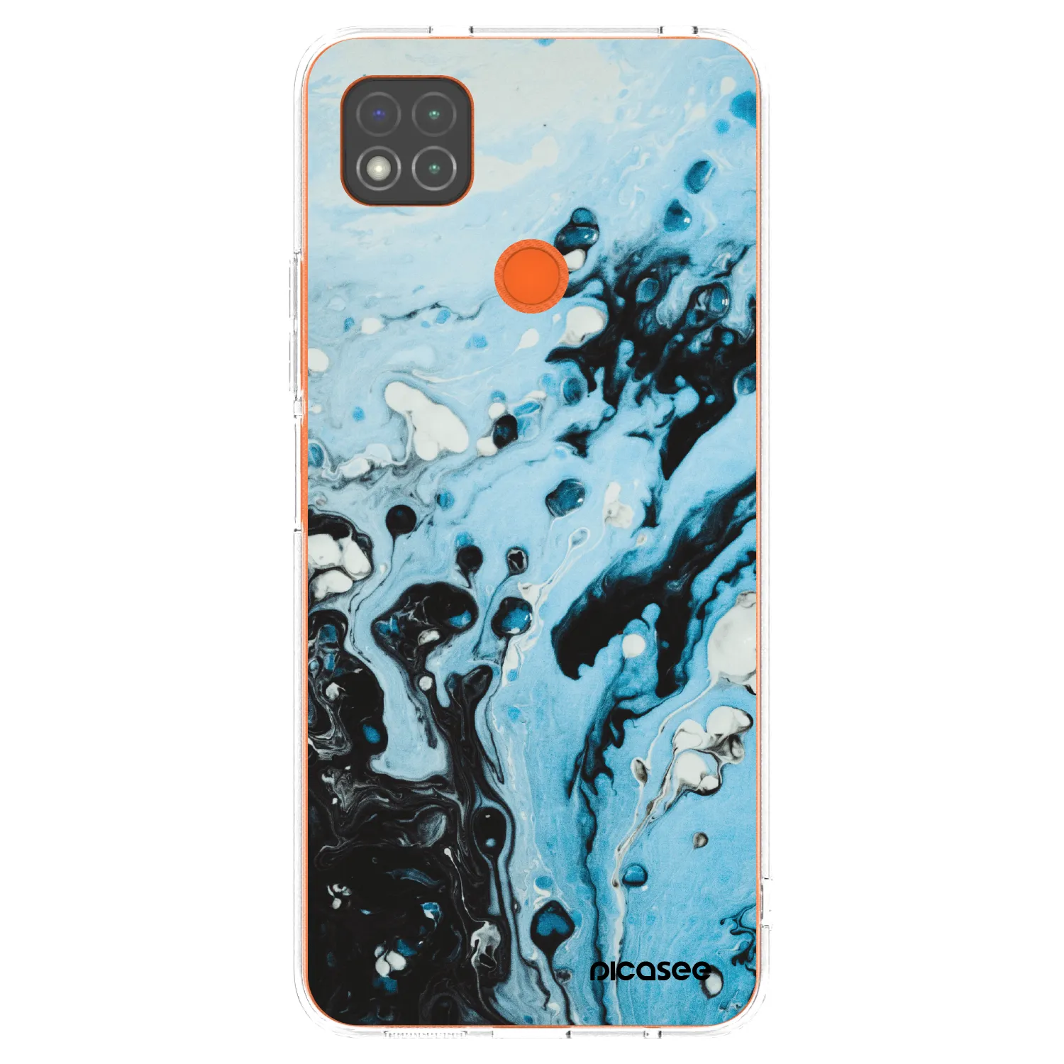 Picasee διαφανής θήκη σιλικόνης Xiaomi Redmi 9C - Organic blue