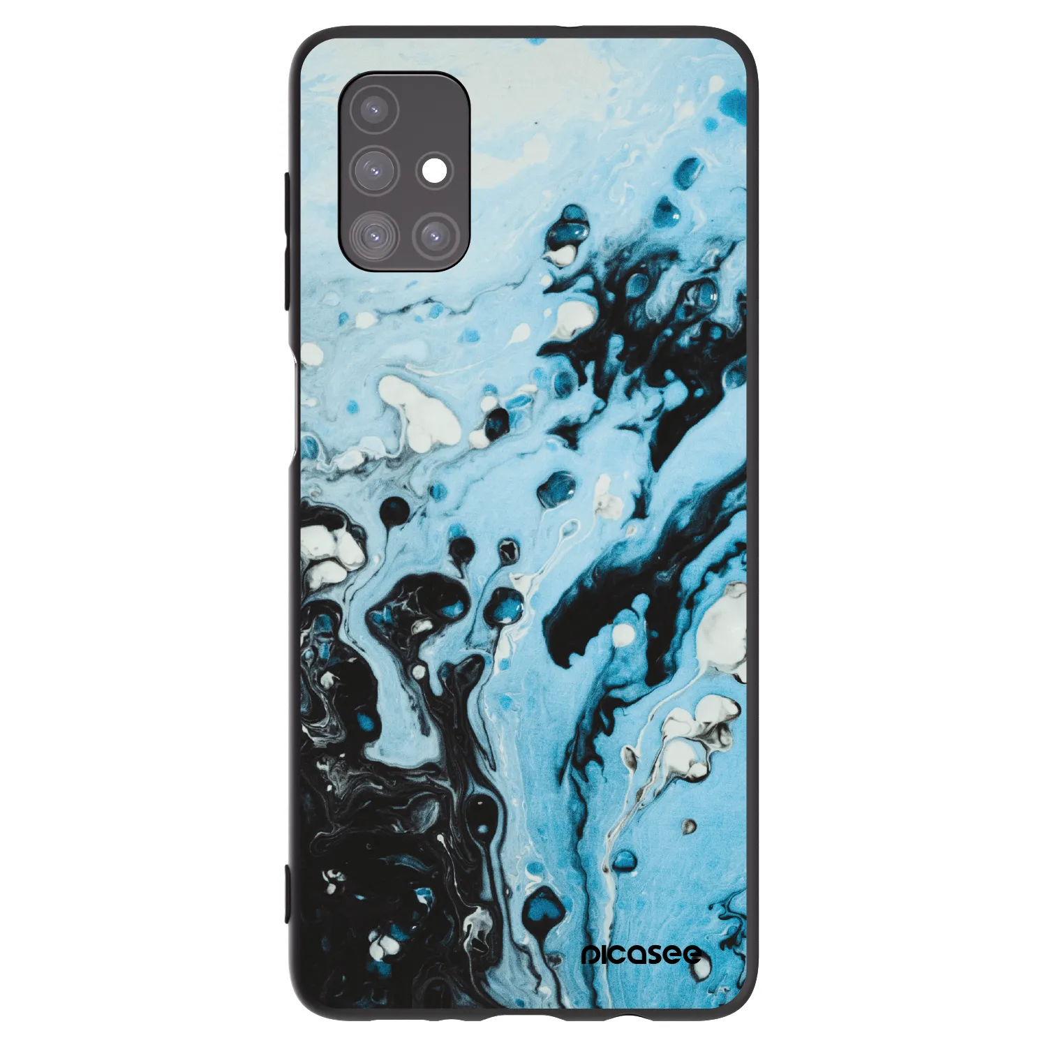 Picasee Μαύρη θήκη σιλικόνης για Samsung Galaxy M51 M515F - Organic blue
