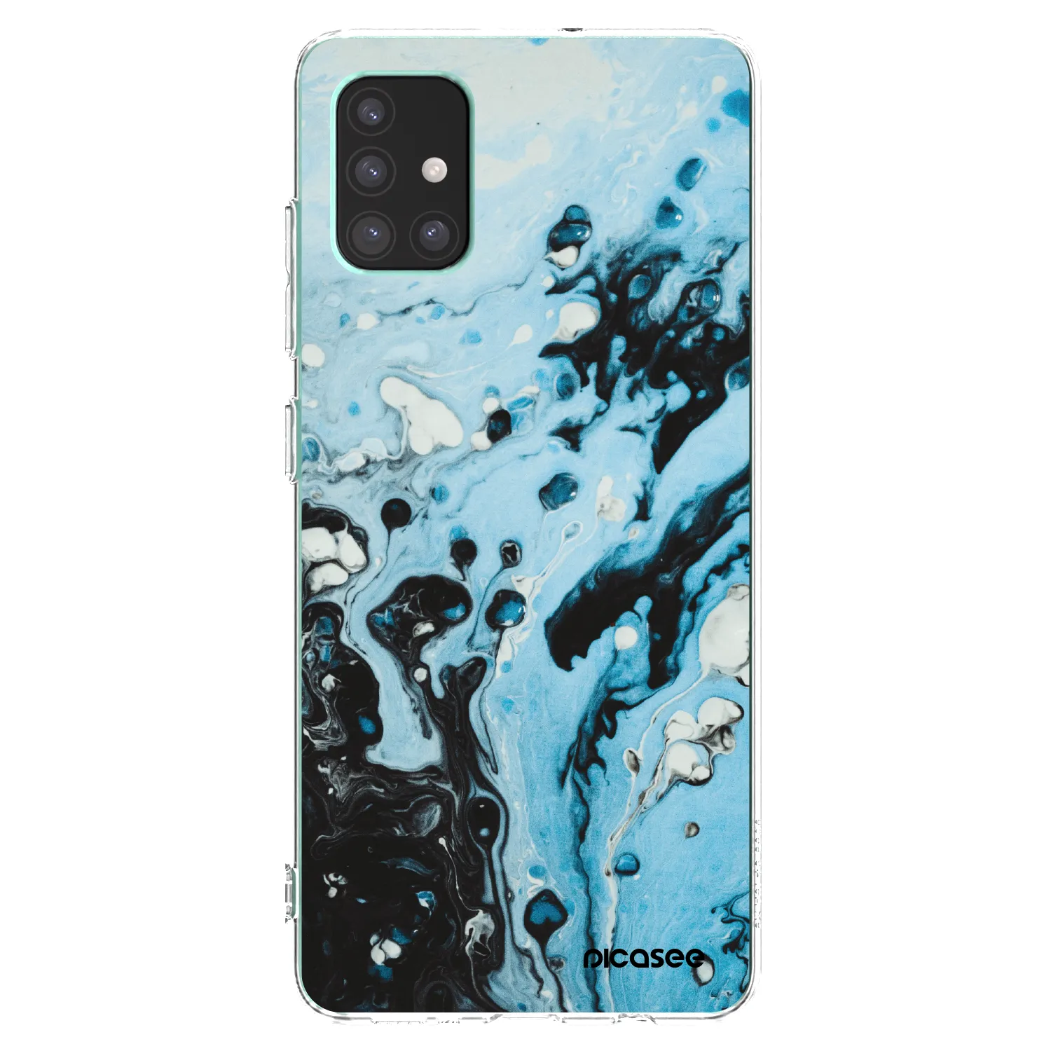 Picasee διαφανής θήκη σιλικόνης Samsung Galaxy M51 M515F - Organic blue