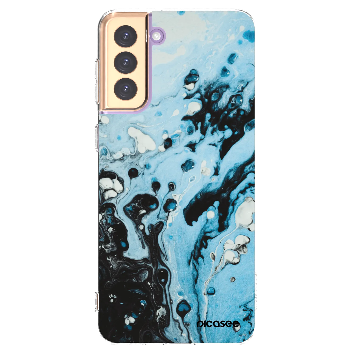 Picasee διαφανής θήκη σιλικόνης Samsung Galaxy S21+ 5G G996F - Organic blue