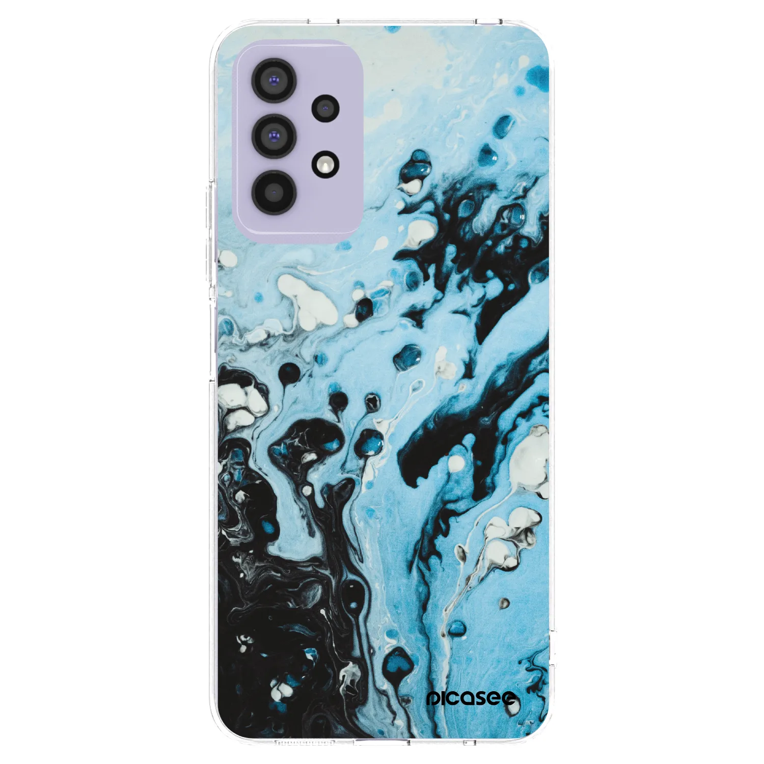 Picasee διαφανής θήκη σιλικόνης Samsung Galaxy A32 4G SM-A325F - Organic blue