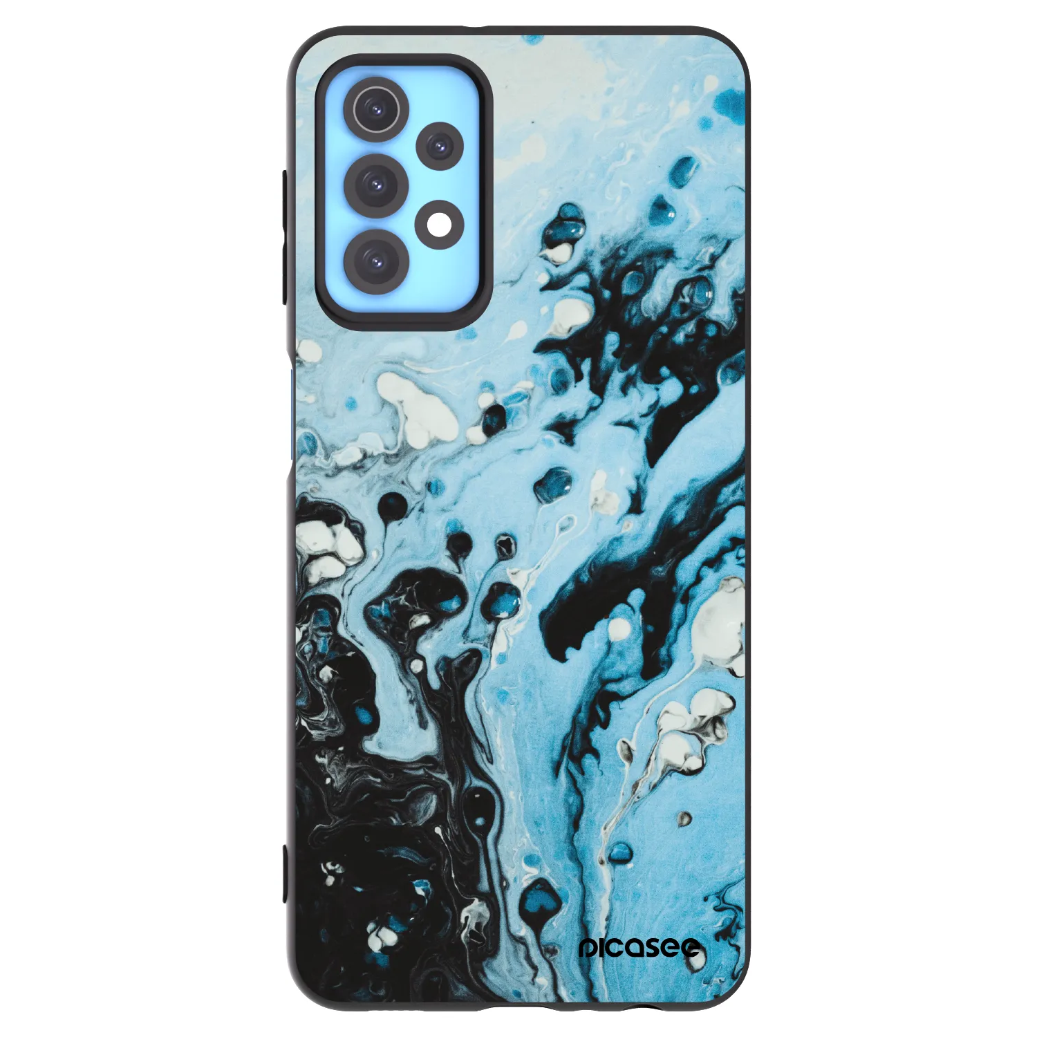 Picasee Μαύρη θήκη σιλικόνης για Samsung Galaxy A32 4G SM-A325F - Organic blue