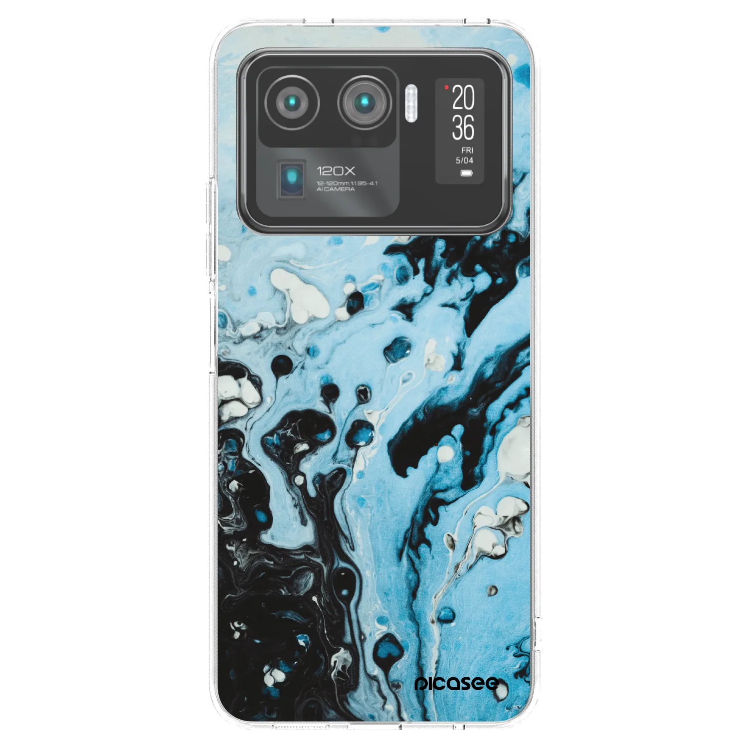 Picasee διαφανής θήκη σιλικόνης Xiaomi Mi 11 Ultra - Organic blue