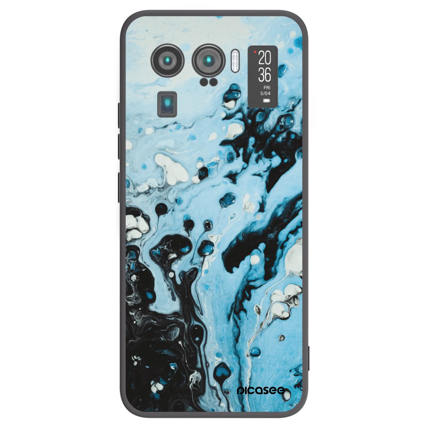 Picasee Μαύρη θήκη σιλικόνης για Xiaomi Mi 11 Ultra - Organic blue