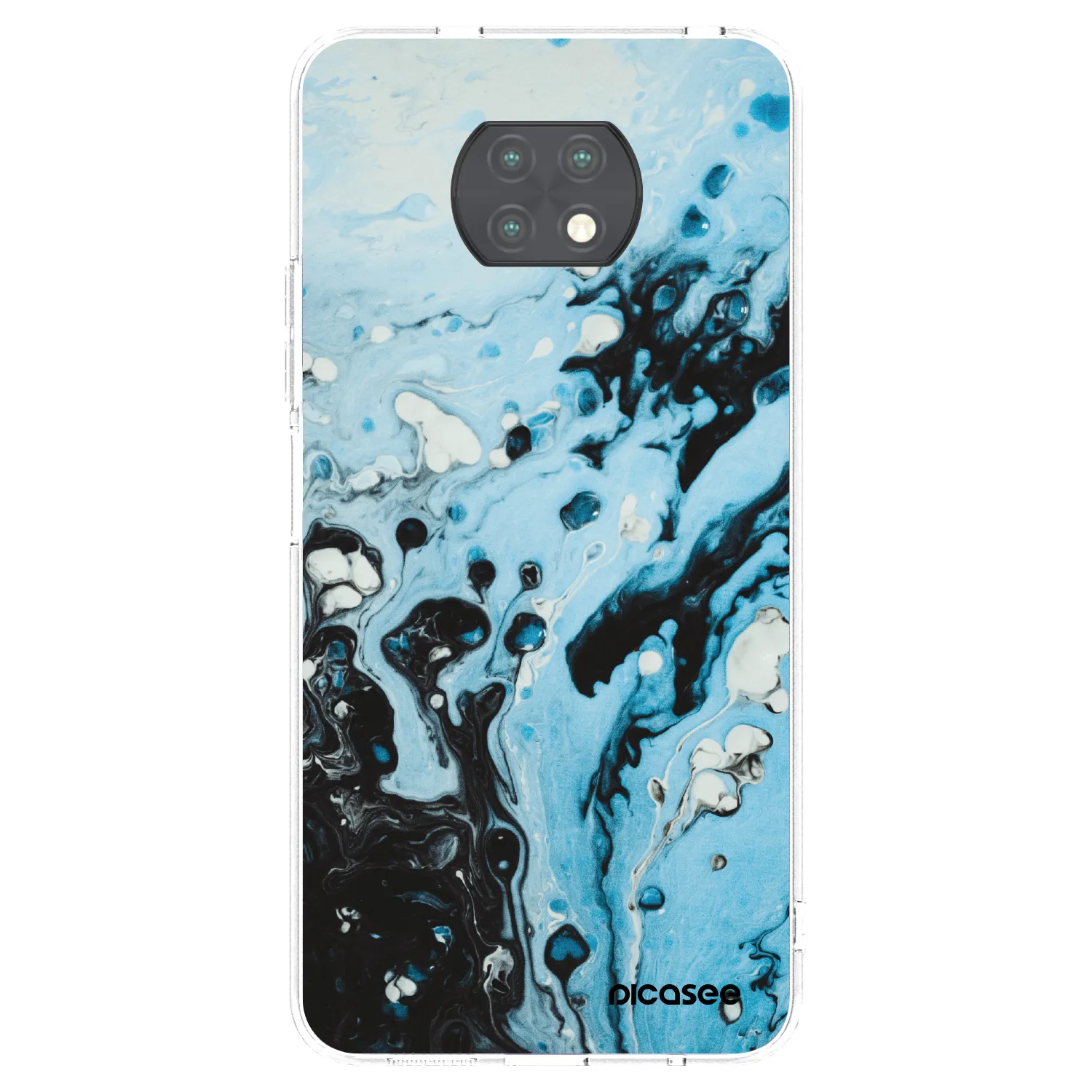 Picasee διαφανής θήκη σιλικόνης Xiaomi Redmi Note 9T - Organic blue