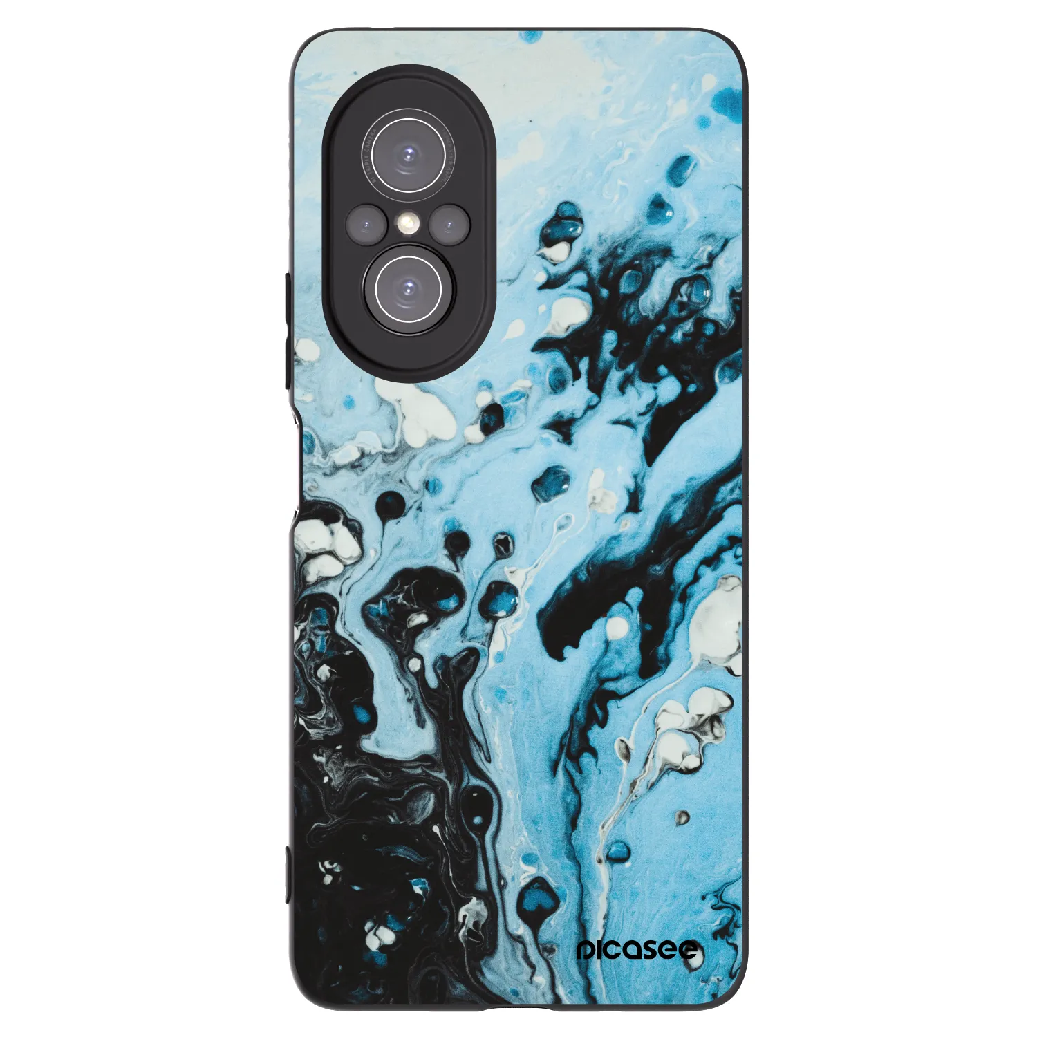Picasee Μαύρη θήκη σιλικόνης για Huawei Nova 9 SE - Organic blue
