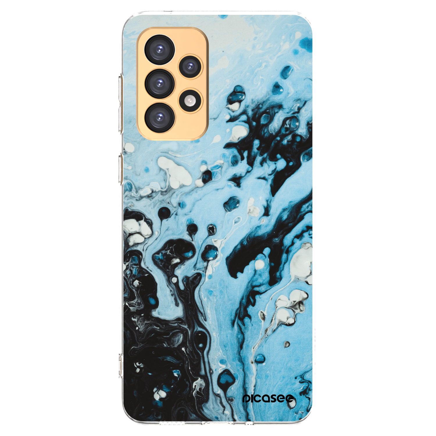 Picasee διαφανής θήκη σιλικόνης Samsung Galaxy A33 5G A336 - Organic blue