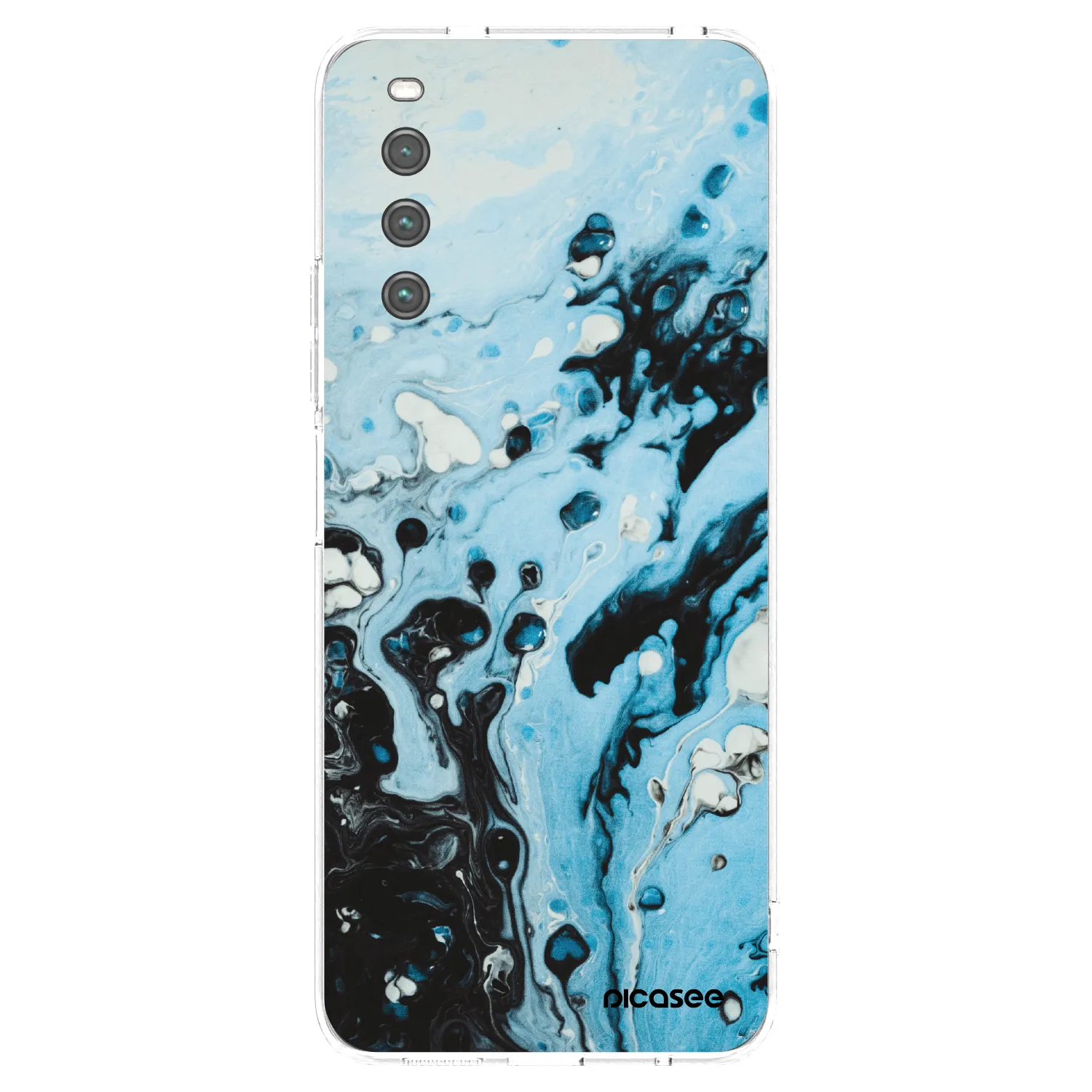 Picasee διαφανής θήκη σιλικόνης Sony Xperia 10 IV 5G - Organic blue