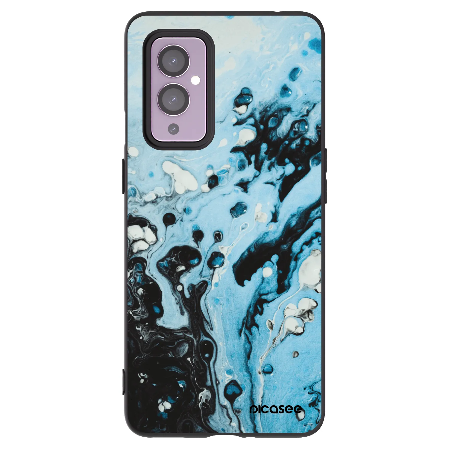 Picasee Μαύρη θήκη σιλικόνης για OnePlus 9 - Organic blue