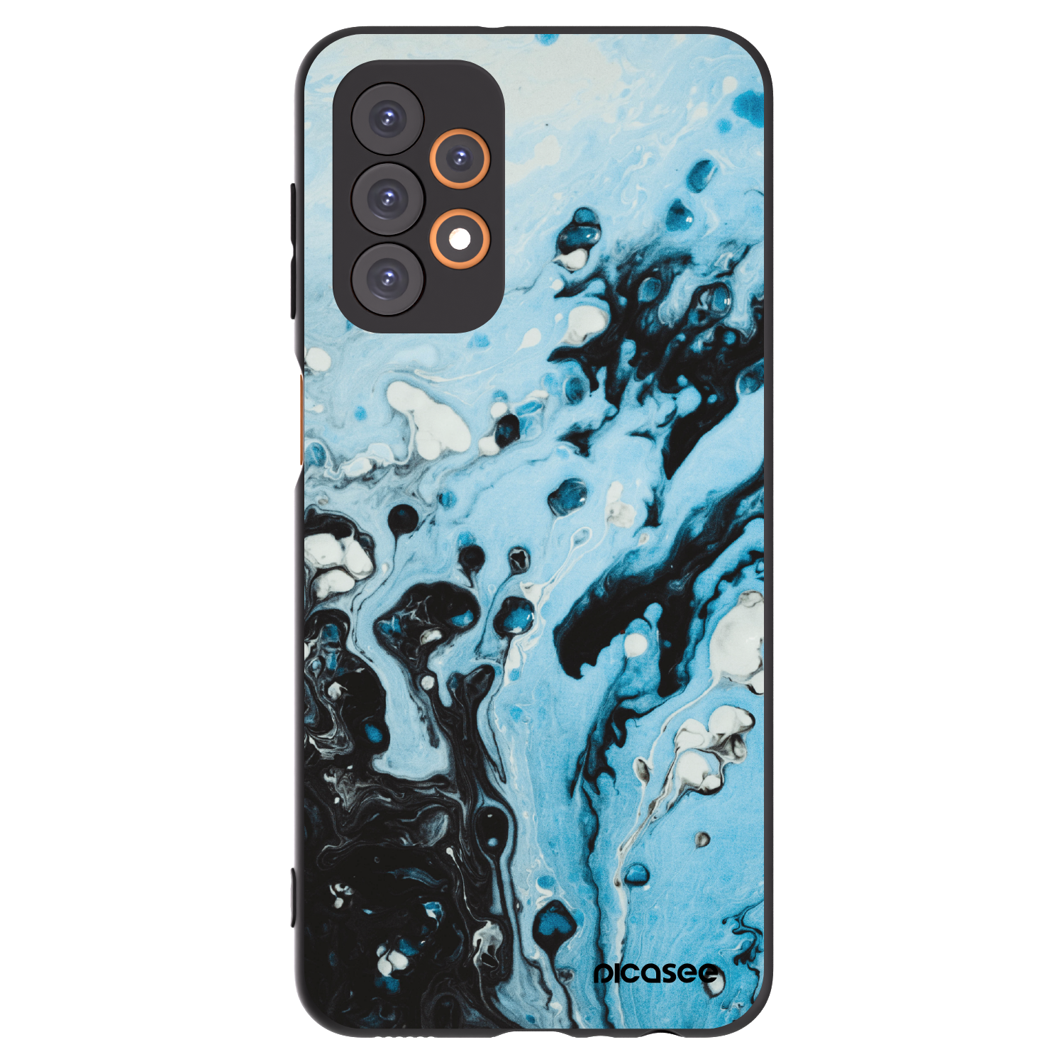 Picasee Μαύρη θήκη σιλικόνης για Samsung Galaxy A23 A236B 5G - Organic blue