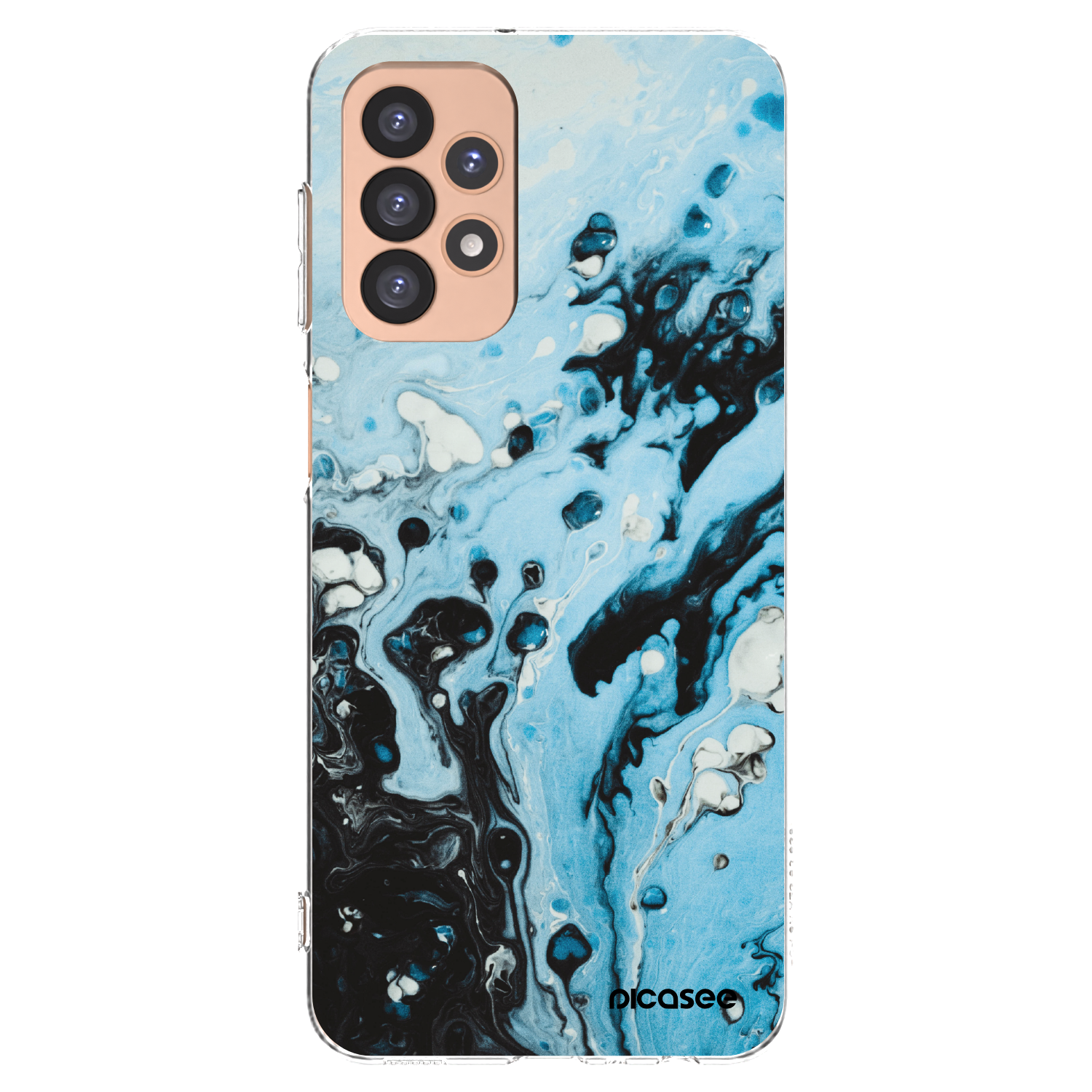 Picasee διαφανής θήκη σιλικόνης Samsung Galaxy A23 A236B 5G - Organic blue