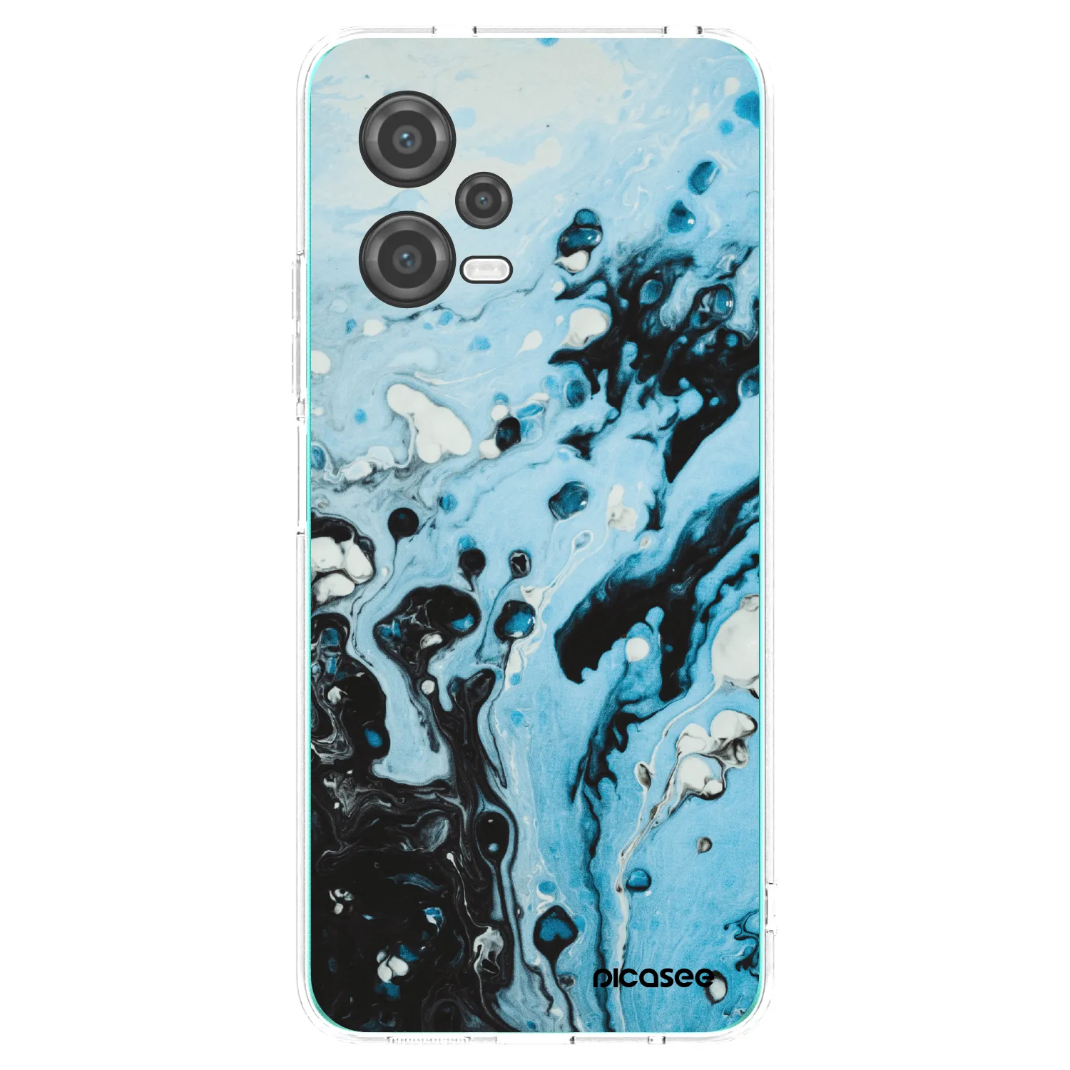 Picasee διαφανής θήκη σιλικόνης Xiaomi Poco X5 - Organic blue