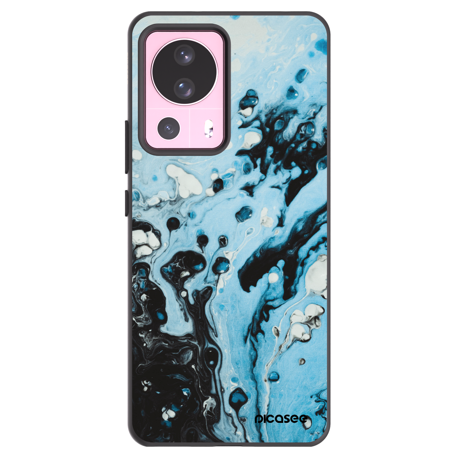 Picasee Μαύρη θήκη σιλικόνης για Xiaomi 13 Lite - Organic blue