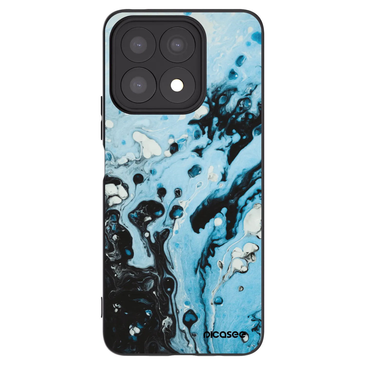 Picasee Μαύρη θήκη σιλικόνης για Honor X8a - Organic blue