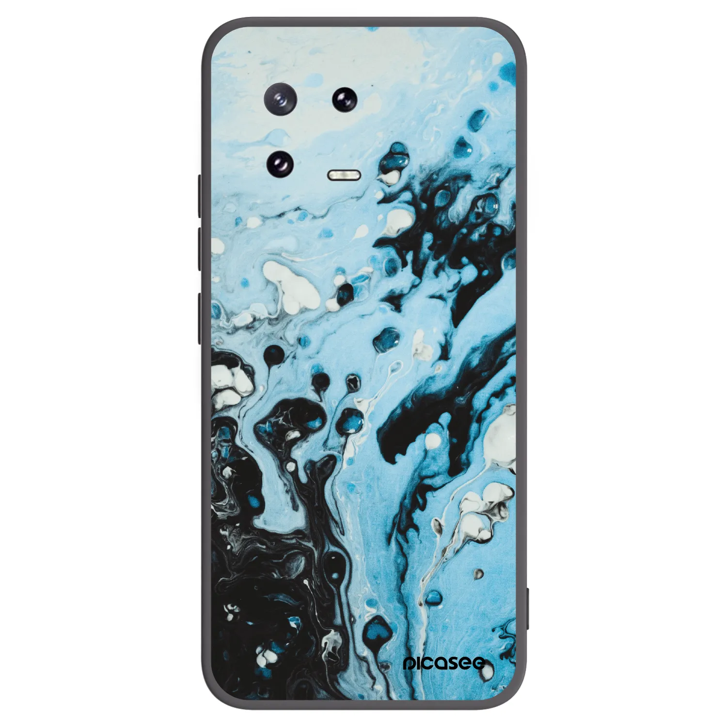 Picasee Μαύρη θήκη σιλικόνης για Xiaomi 13 Pro - Organic blue