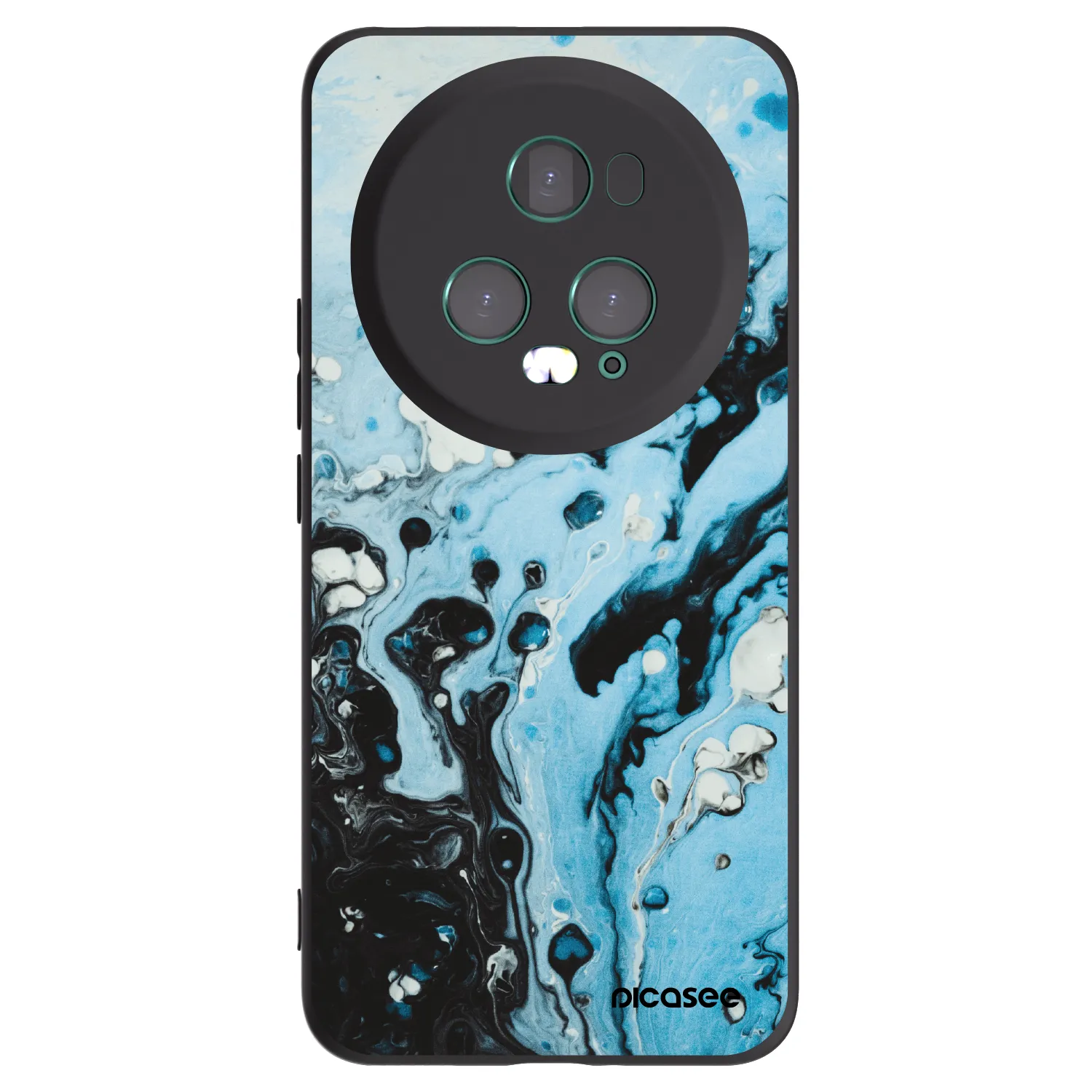 Picasee Μαύρη θήκη σιλικόνης για Honor Magic5 Pro - Organic blue