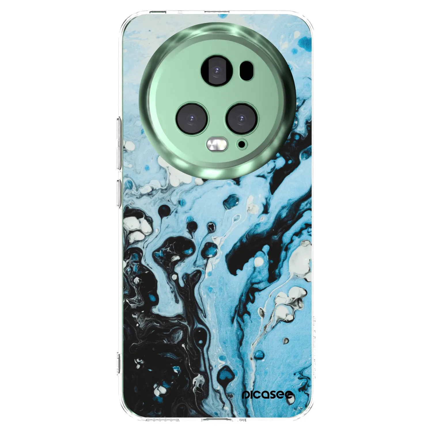 Picasee διαφανής θήκη σιλικόνης Honor Magic5 Pro - Organic blue