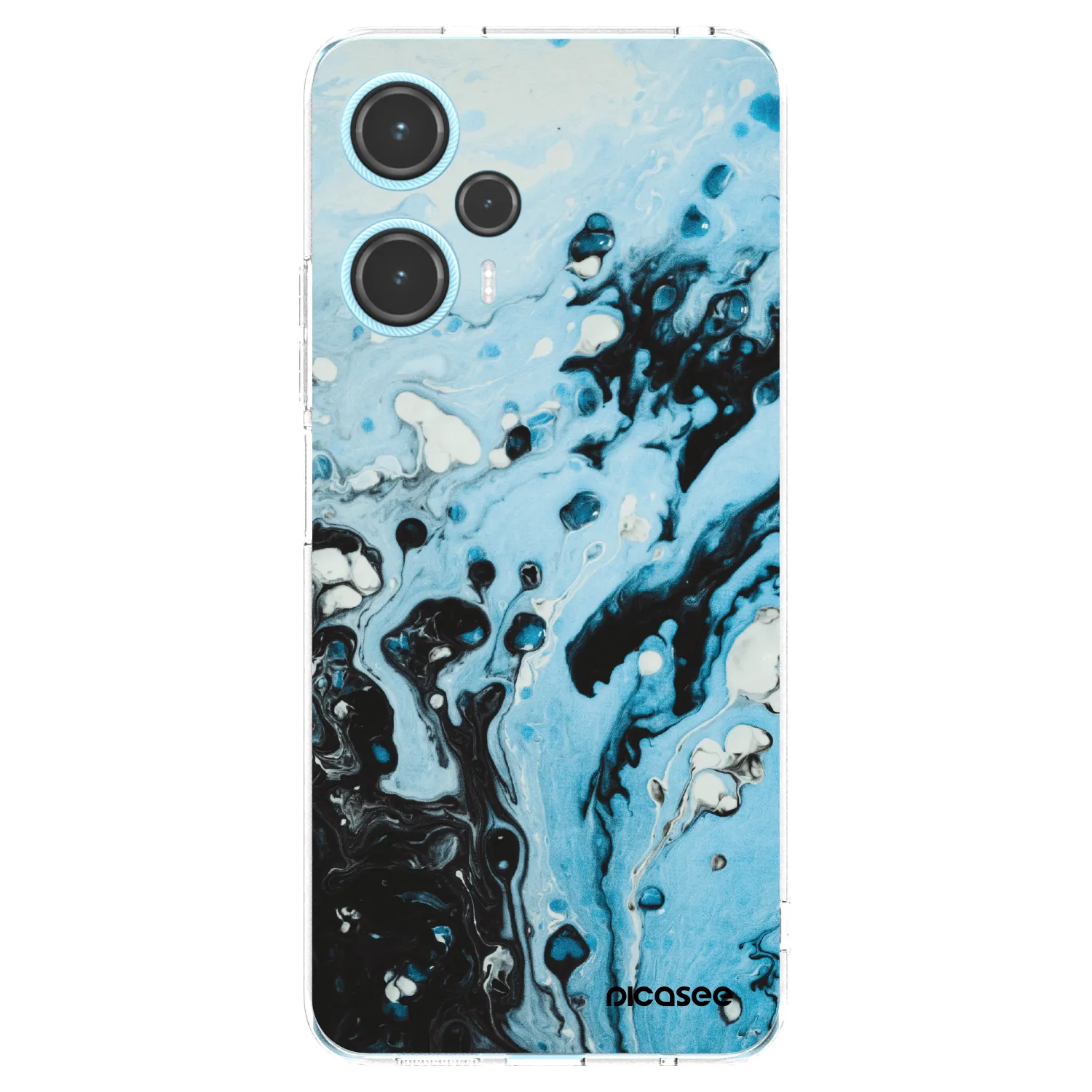 Picasee διαφανής θήκη σιλικόνης Xiaomi Poco F5 - Organic blue