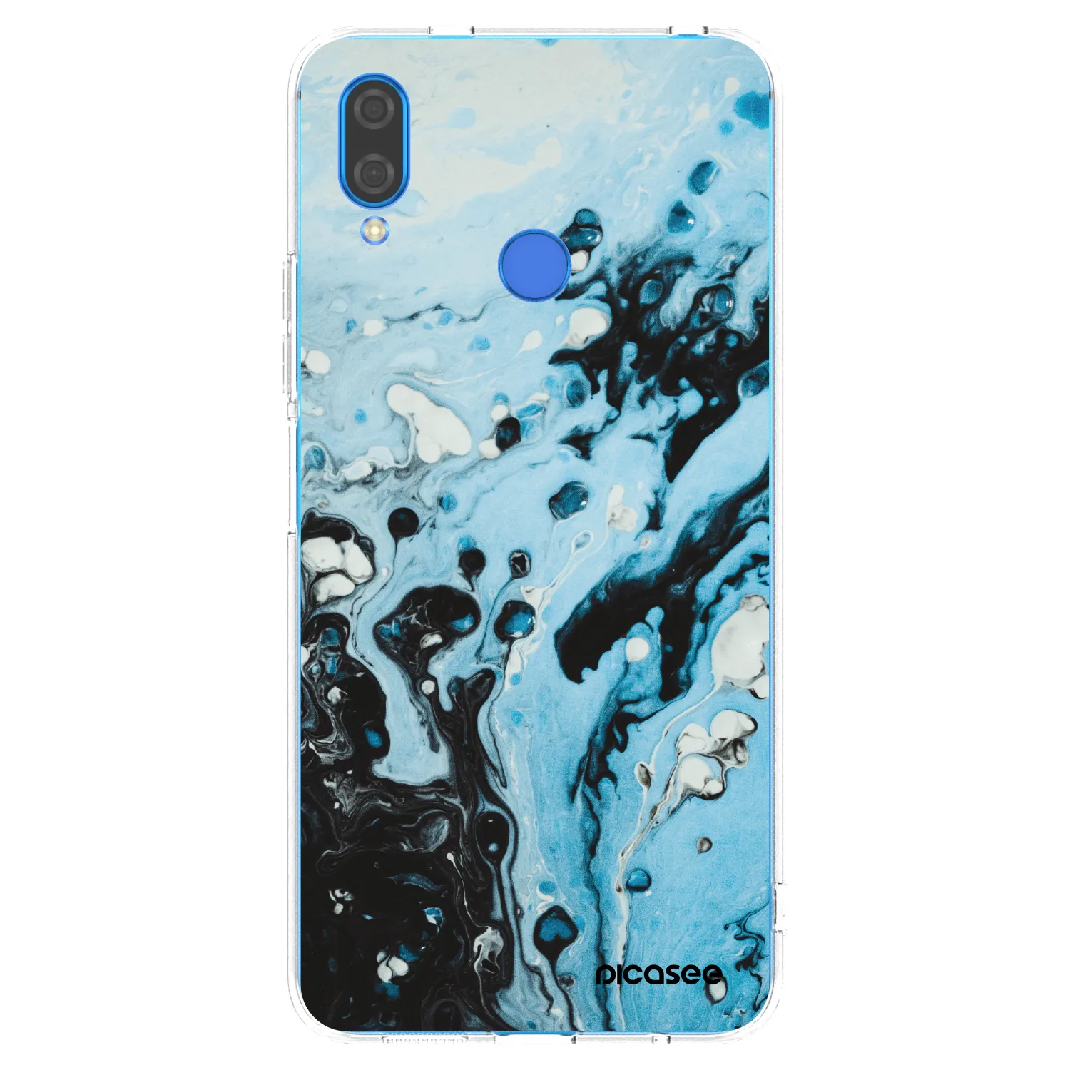Picasee διαφανής θήκη σιλικόνης Huawei Nova 3 - Organic blue
