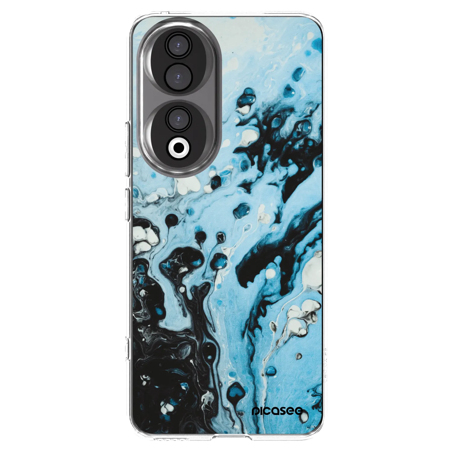 Picasee διαφανής θήκη σιλικόνης Honor 90 5G - Organic blue