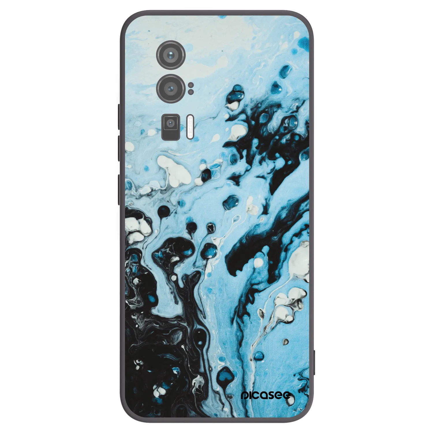 Picasee Μαύρη θήκη σιλικόνης για Xiaomi Poco F5 Pro 5G - Organic blue
