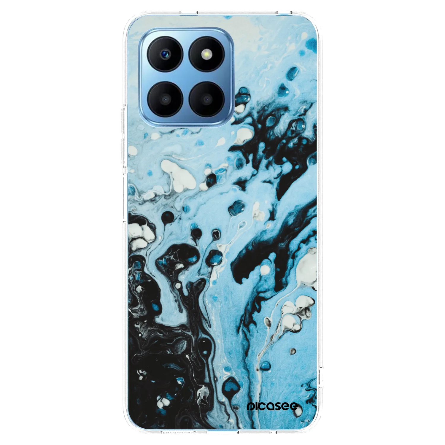 Picasee διαφανής θήκη σιλικόνης Honor 70 Lite - Organic blue