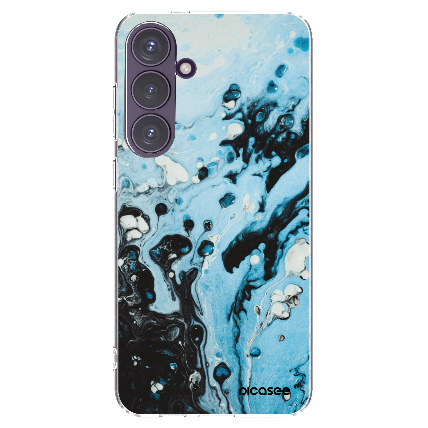 Picasee διαφανής θήκη σιλικόνης Samsung Galaxy S24+ S926B 5G - Organic blue