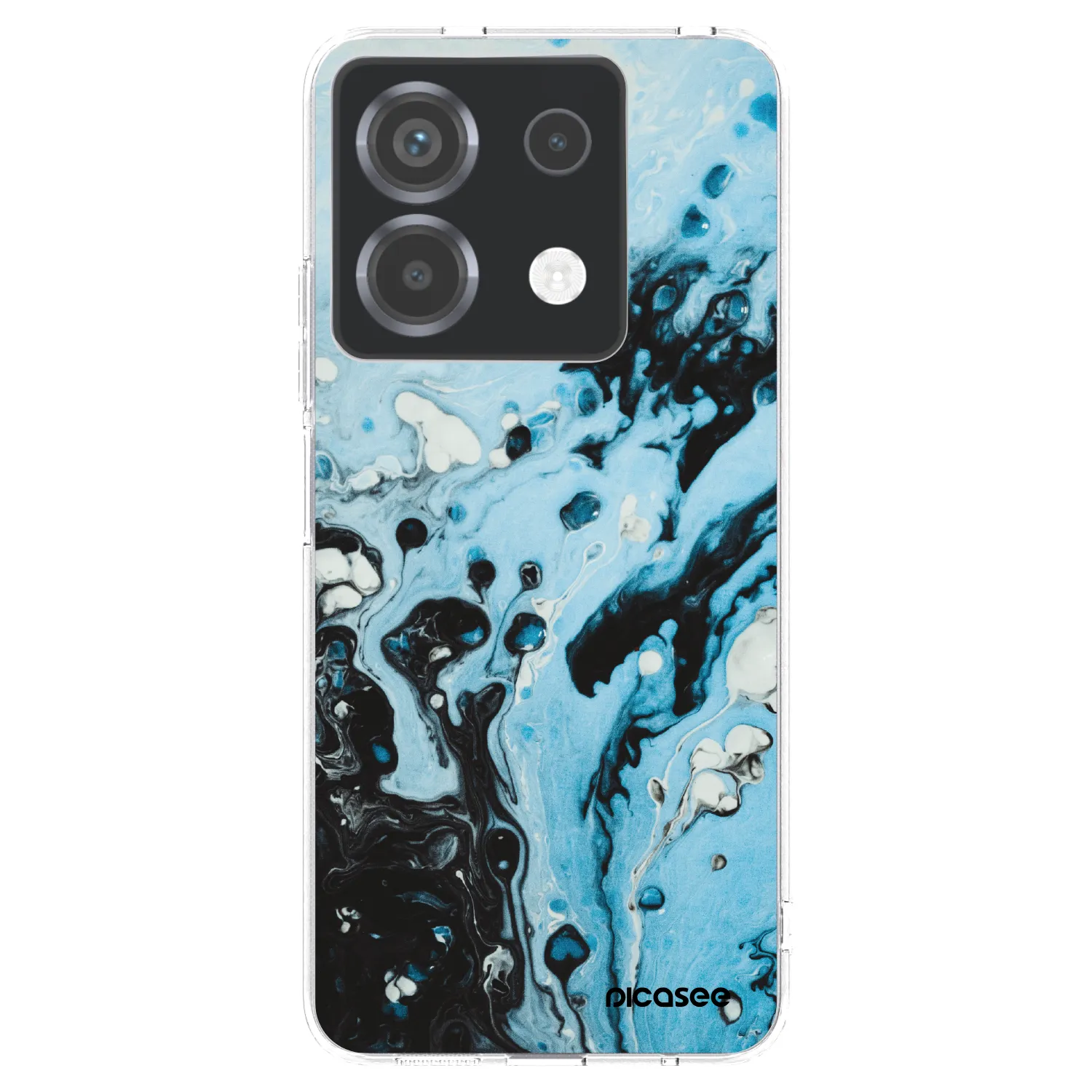 Picasee διαφανής θήκη σιλικόνης Xiaomi Poco X6 - Organic blue