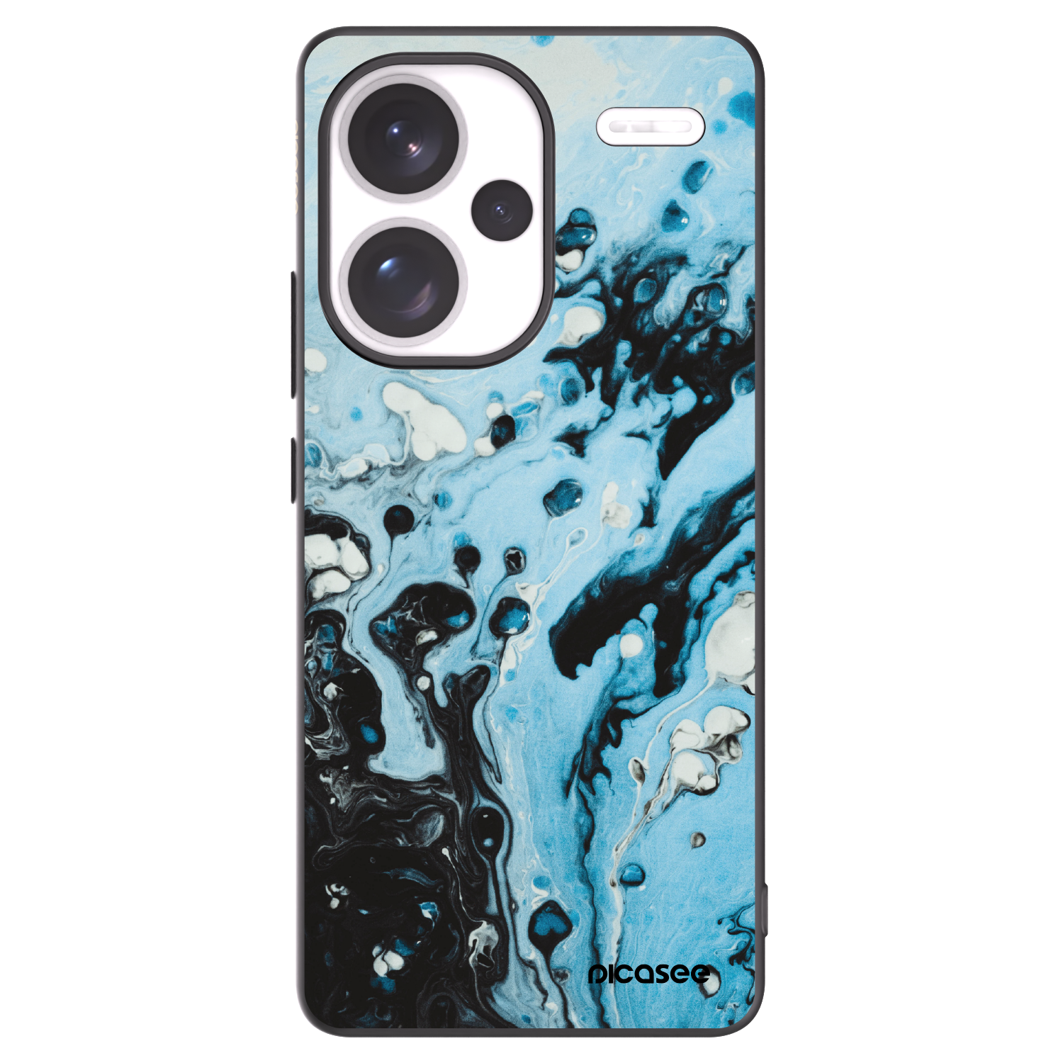Picasee Μαύρη θήκη σιλικόνης για Xiaomi Redmi Note 13 Pro+ 5G - Organic blue