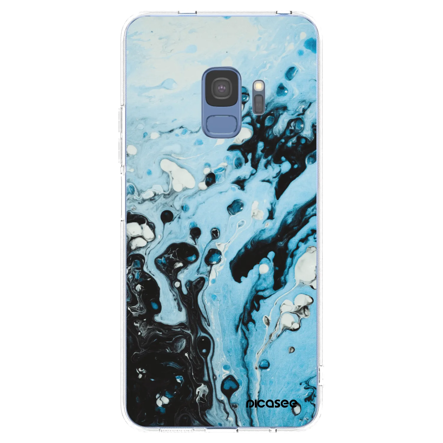 Picasee διαφανής θήκη σιλικόνης Samsung Galaxy S9 G960F - Organic blue