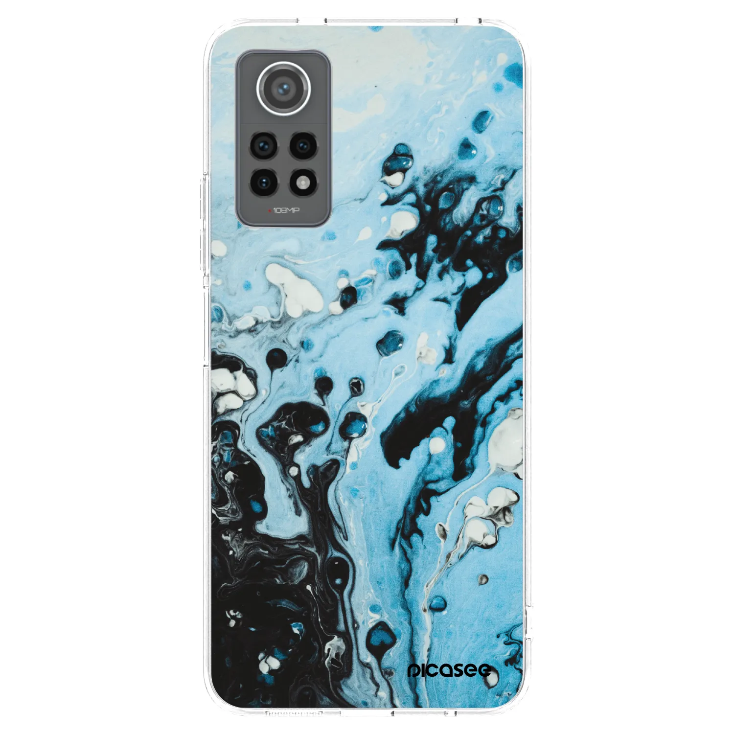 Picasee διαφανής θήκη σιλικόνης Xiaomi Redmi Note 12 Pro 4G - Organic blue