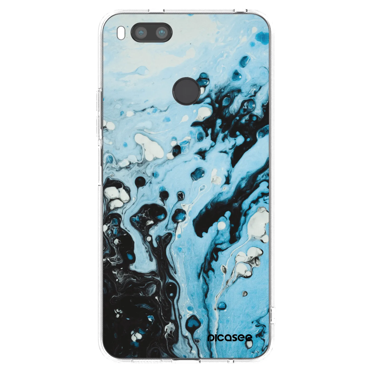 Picasee διαφανής θήκη σιλικόνης Xiaomi Mi A1 Global - Organic blue