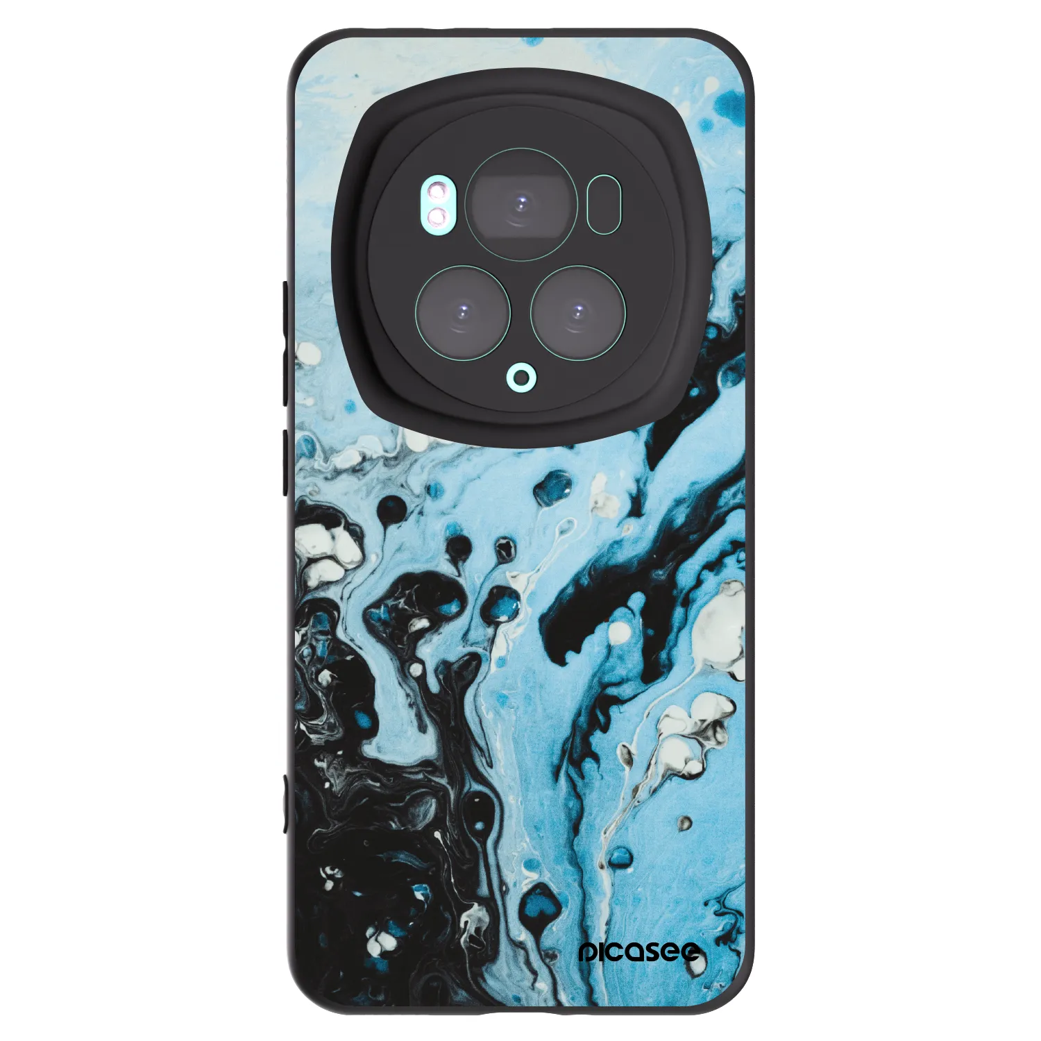 Picasee Μαύρη θήκη σιλικόνης για Honor Magic6 Pro - Organic blue