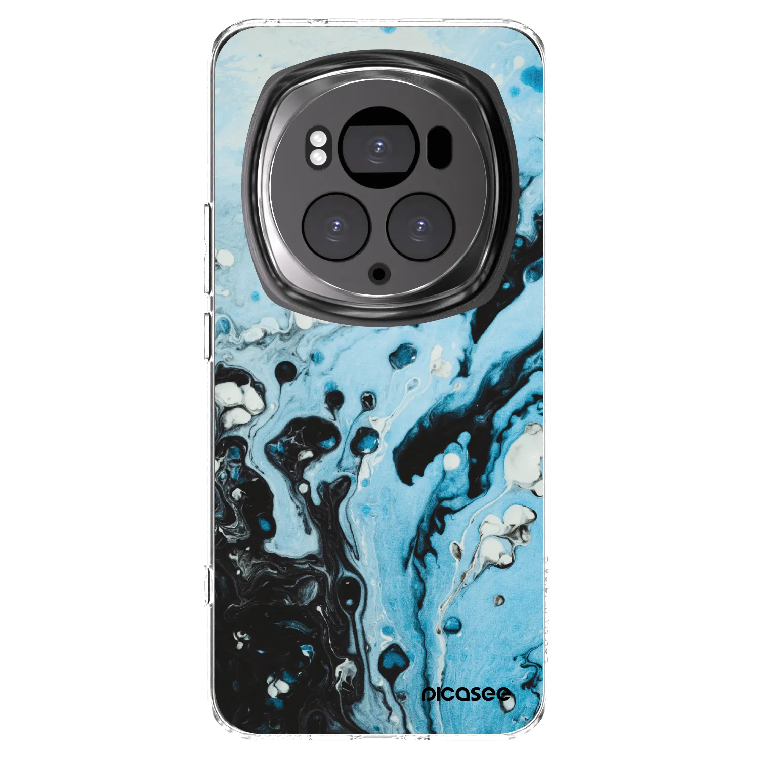 Picasee διαφανής θήκη σιλικόνης Honor Magic6 Pro - Organic blue