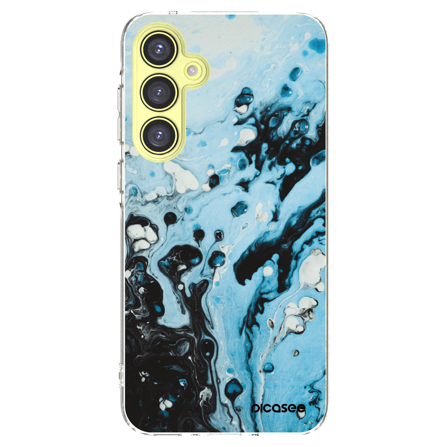 Picasee διαφανής θήκη σιλικόνης Samsung Galaxy A35 5G A356B - Organic blue