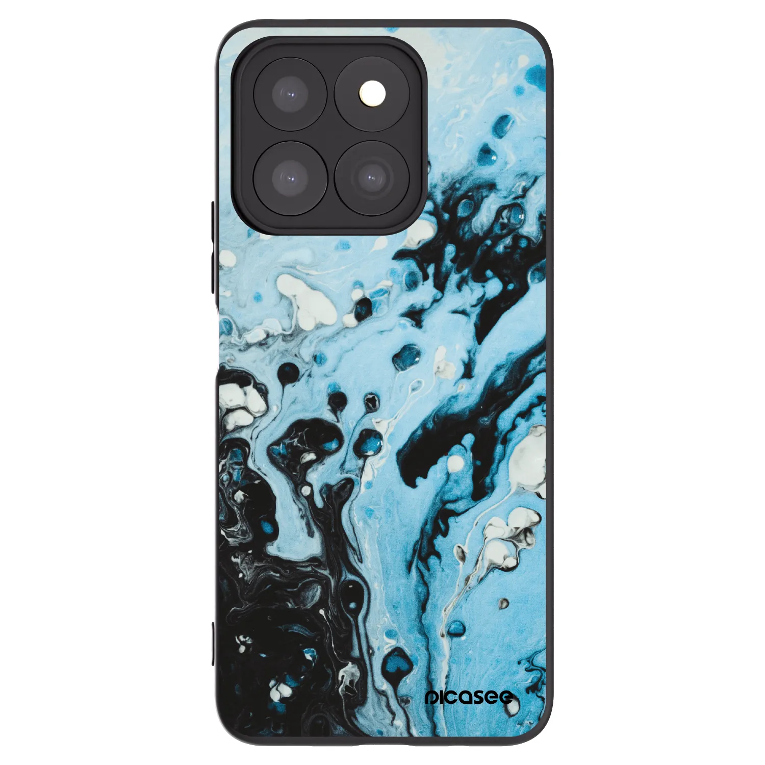 Picasee Μαύρη θήκη σιλικόνης για Honor X8b - Organic blue