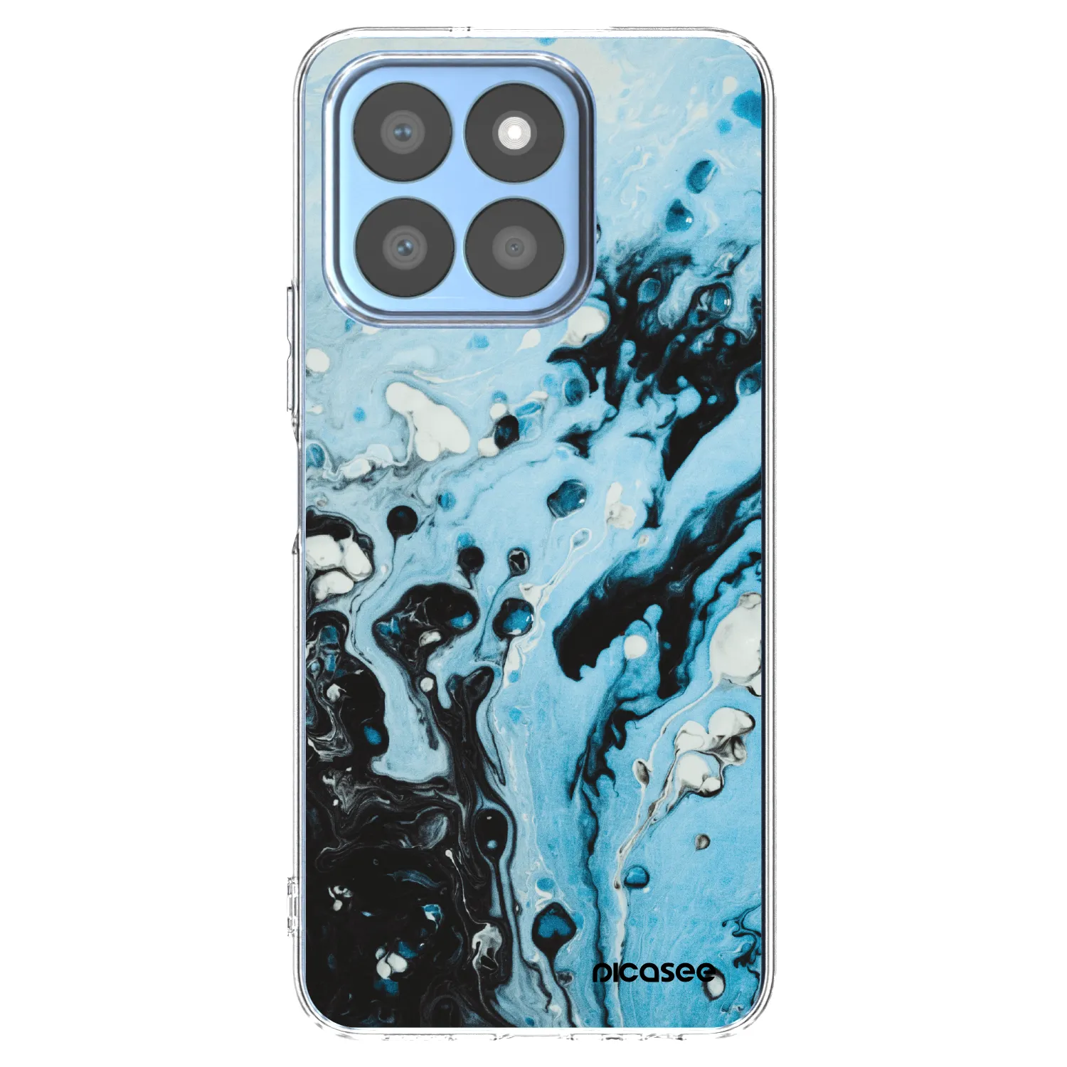 Picasee διαφανής θήκη σιλικόνης Honor X8b - Organic blue