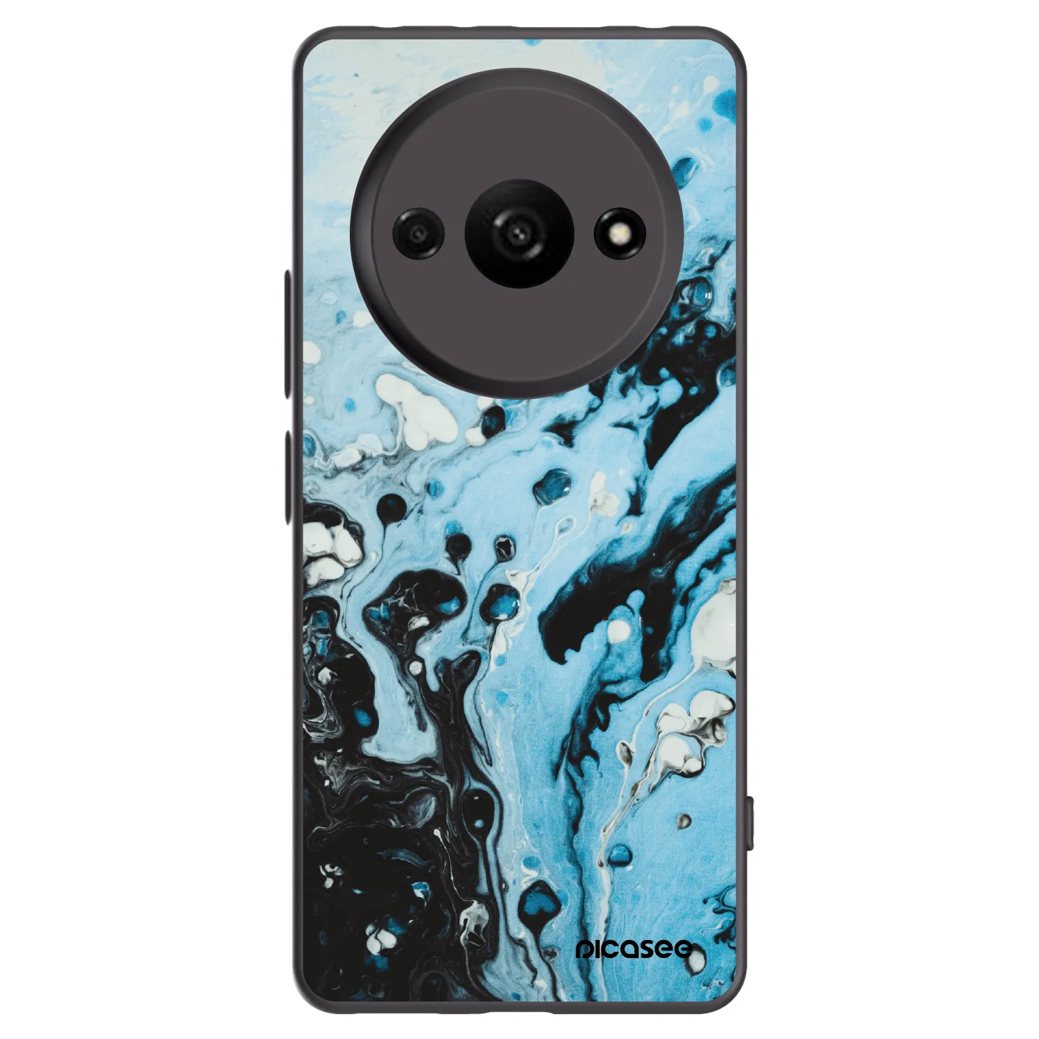 Picasee Μαύρη θήκη σιλικόνης για Xiaomi Redmi A3 - Organic blue