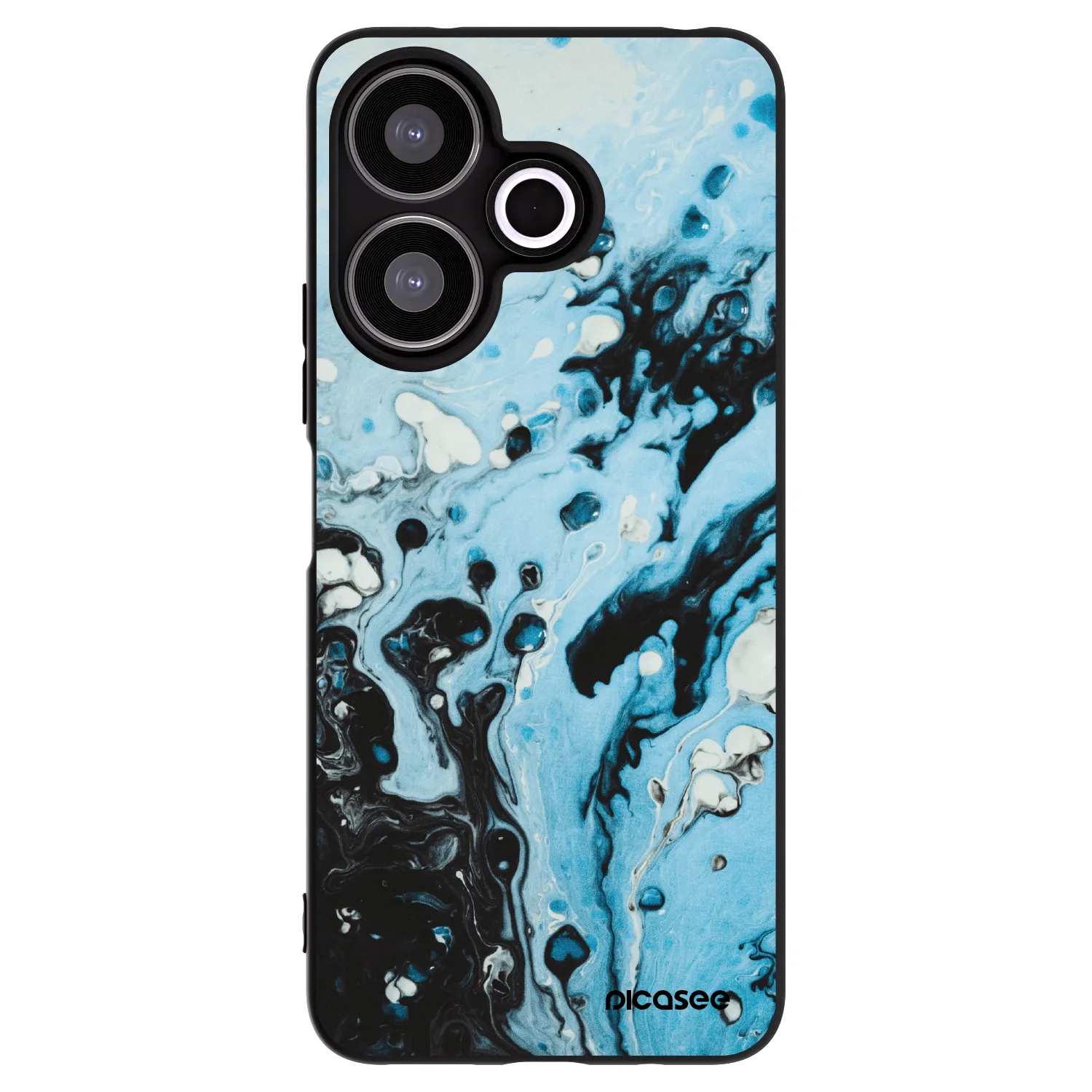 Picasee Μαύρη θήκη σιλικόνης για Xiaomi Redmi 13 4G - Organic blue