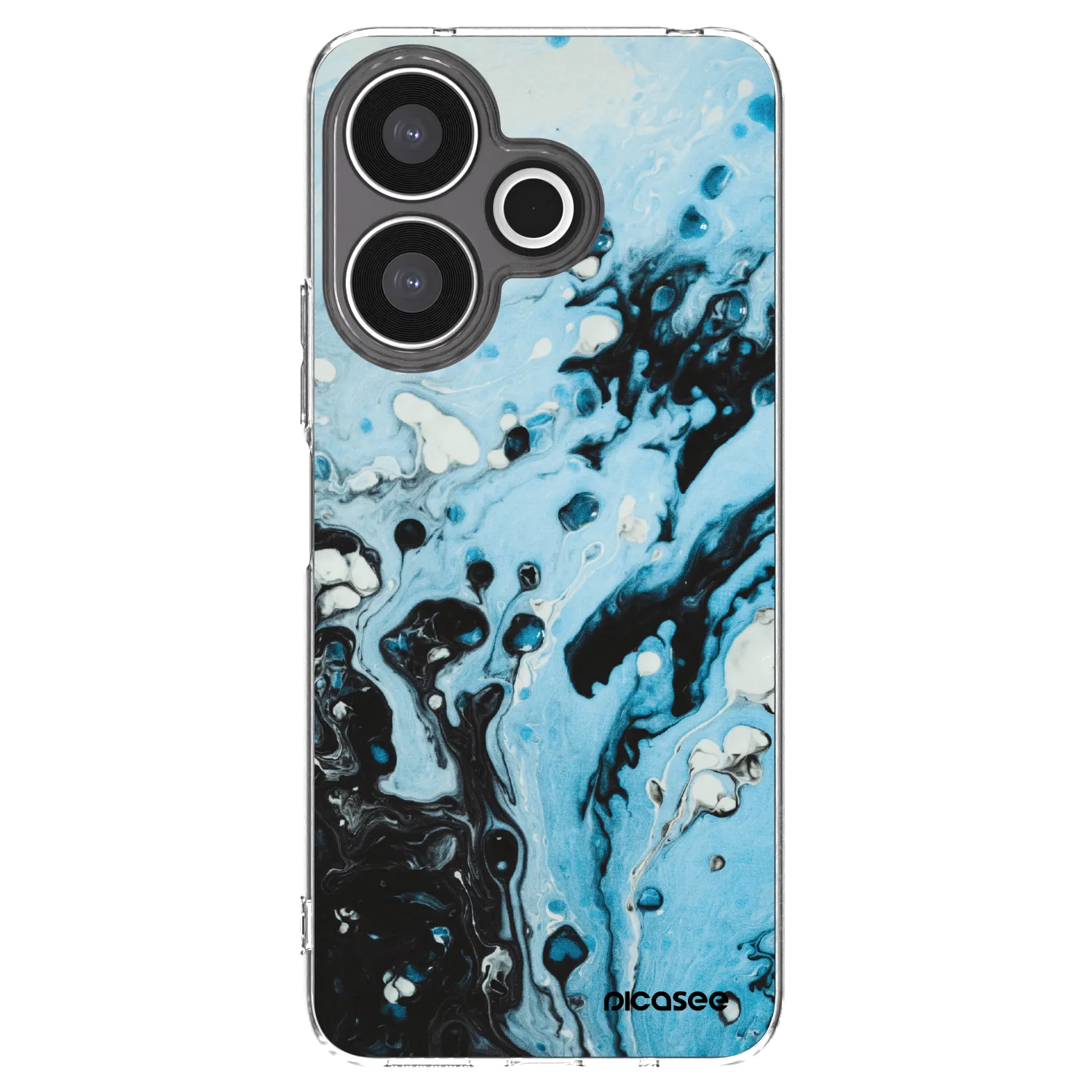 Picasee διαφανής θήκη σιλικόνης Xiaomi Redmi 13 4G - Organic blue