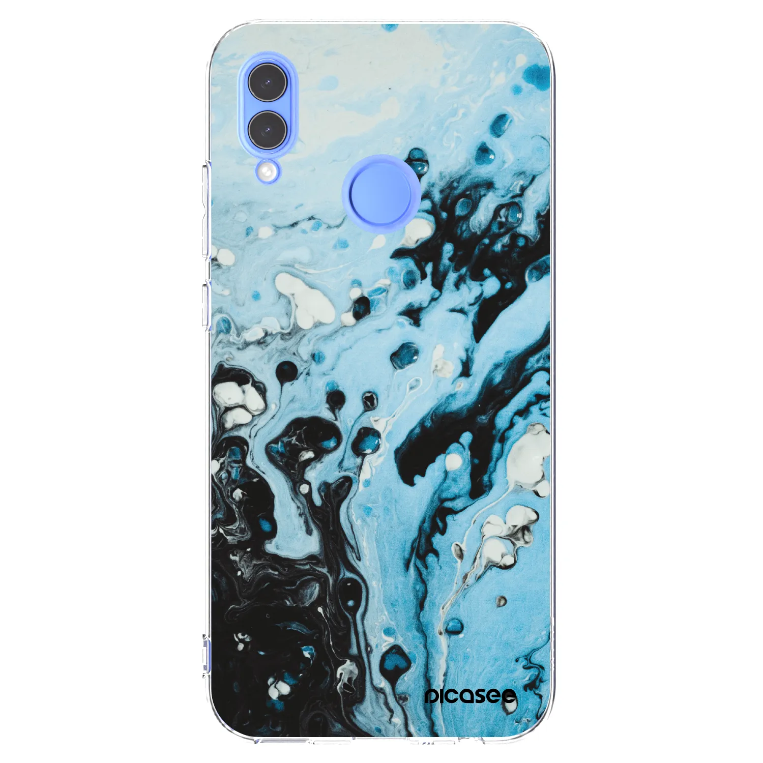 Picasee διαφανής θήκη σιλικόνης Honor 10 Lite - Organic blue